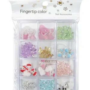 Charm 3D Tırnak Süsleme Protez Tırnak Nail Art Süsleme Hello Kitty Karışık Desenli TG-84