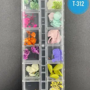 Kurutulmuş Gerçek Çiçek Nail Art Süsleme 3d Kuru Çiçek Model T-312