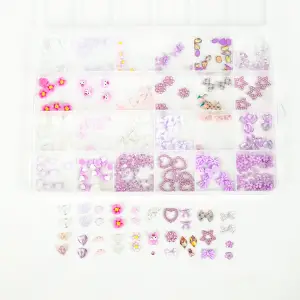 QNAİL PROFESSİONAL Renkli Tırnak Taşı Seti 24’lü Nail Art Süsleme Parlak Kristal Boncuk Seti QA-301