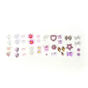 QNAİL PROFESSİONAL Renkli Tırnak Taşı Seti 24’lü Nail Art Süsleme Parlak Kristal Boncuk Seti QA-301