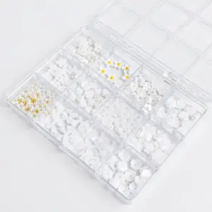 Renkli Tırnak Taşı Seti 12Li Nail Art Süsleme Parlak Kristal Boncuk Seti QA-202