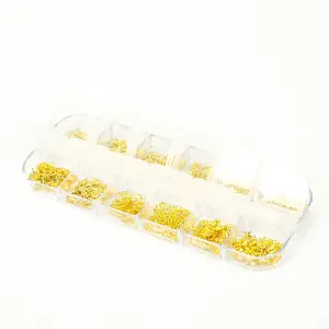 Renkli Tırnak Taşı Seti 12Li Nail Art Süsleme Parlak Kristal Boncuk Seti Charm QA-101