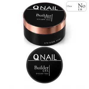 Builder Gel 50 ml Protez Tırnak Jeli UV LED Uzatma Güçlendirme Profesyonel Jel NO:18 Clear