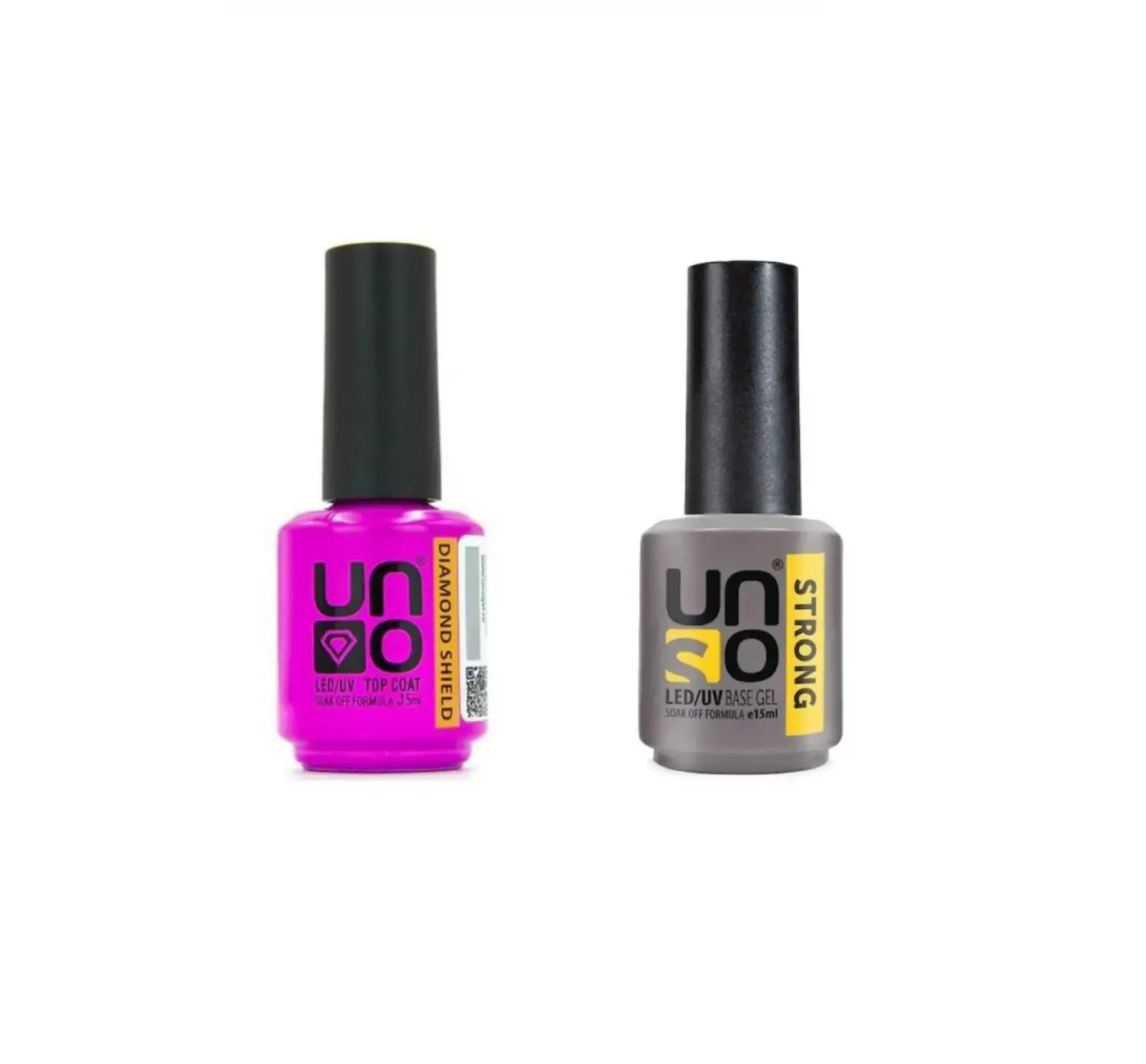 Uno Dıamond Shıeld Top Coat 15 Ml+Uno Strong Base Coat 15 ml 2li SET
