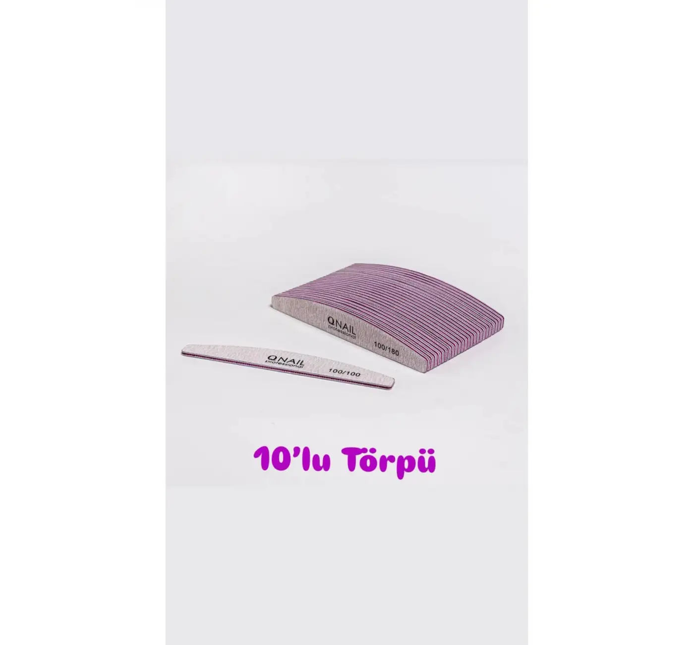 10 ADET Profesyonel Kağıt Törpü 100/180