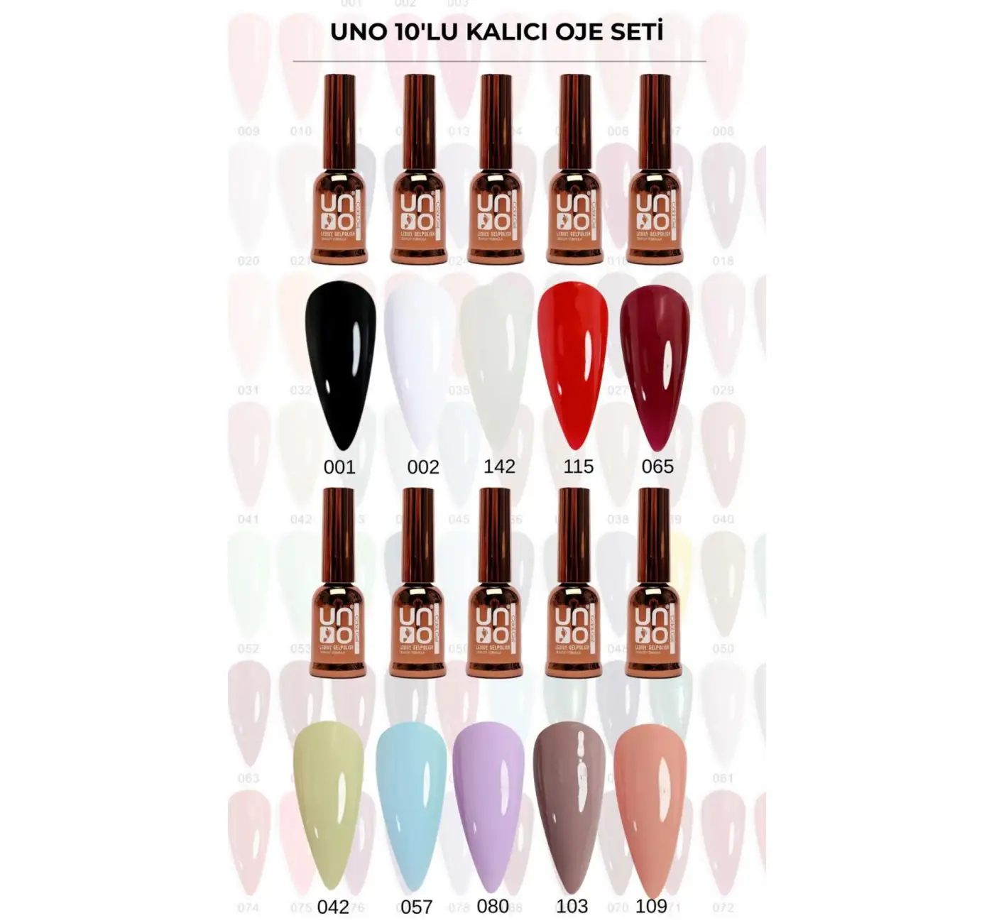 UNO KALICI OJE 10LU SET