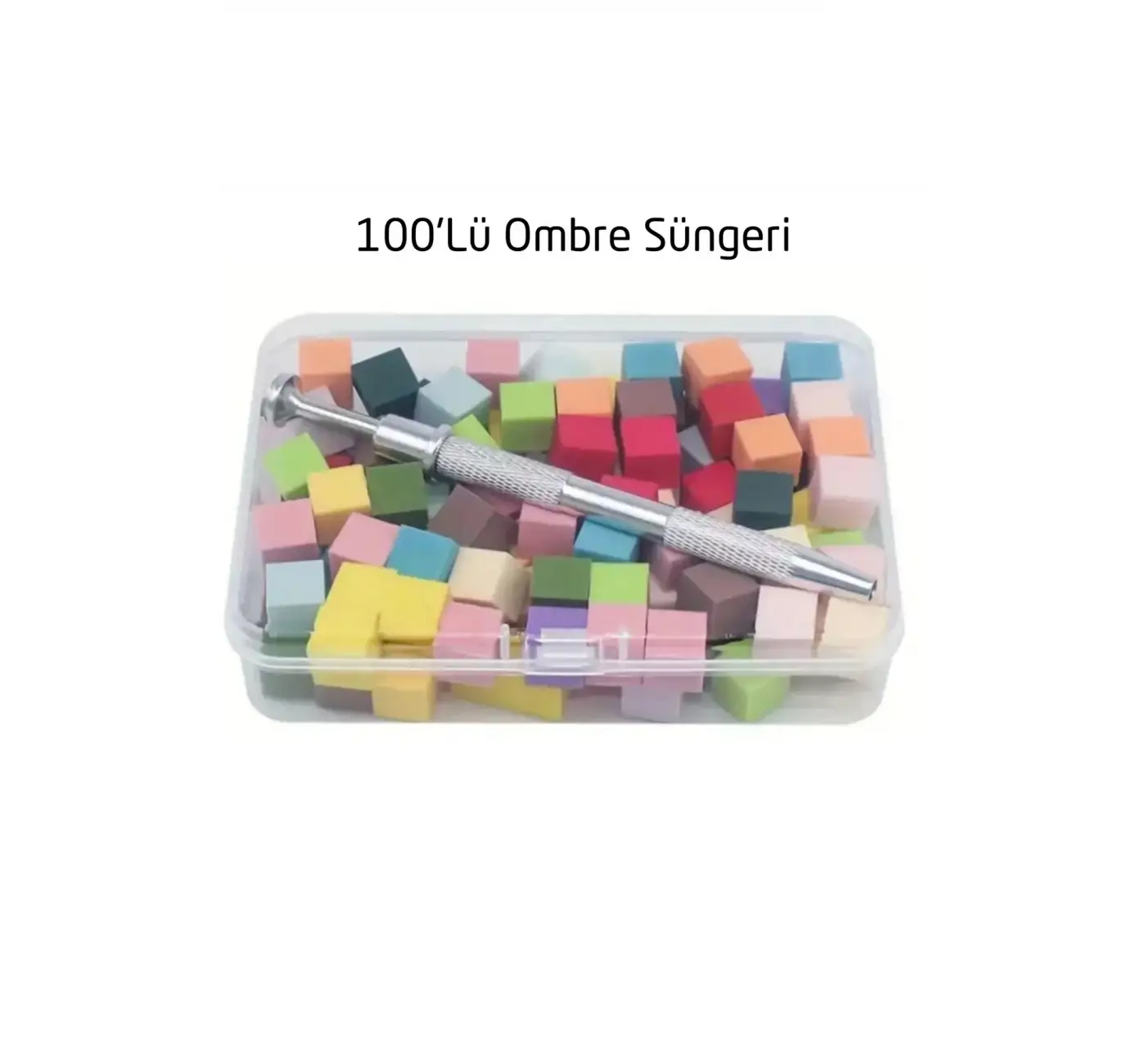 Nail Art Ombre Sünger ve Tutucu Kalem Seti