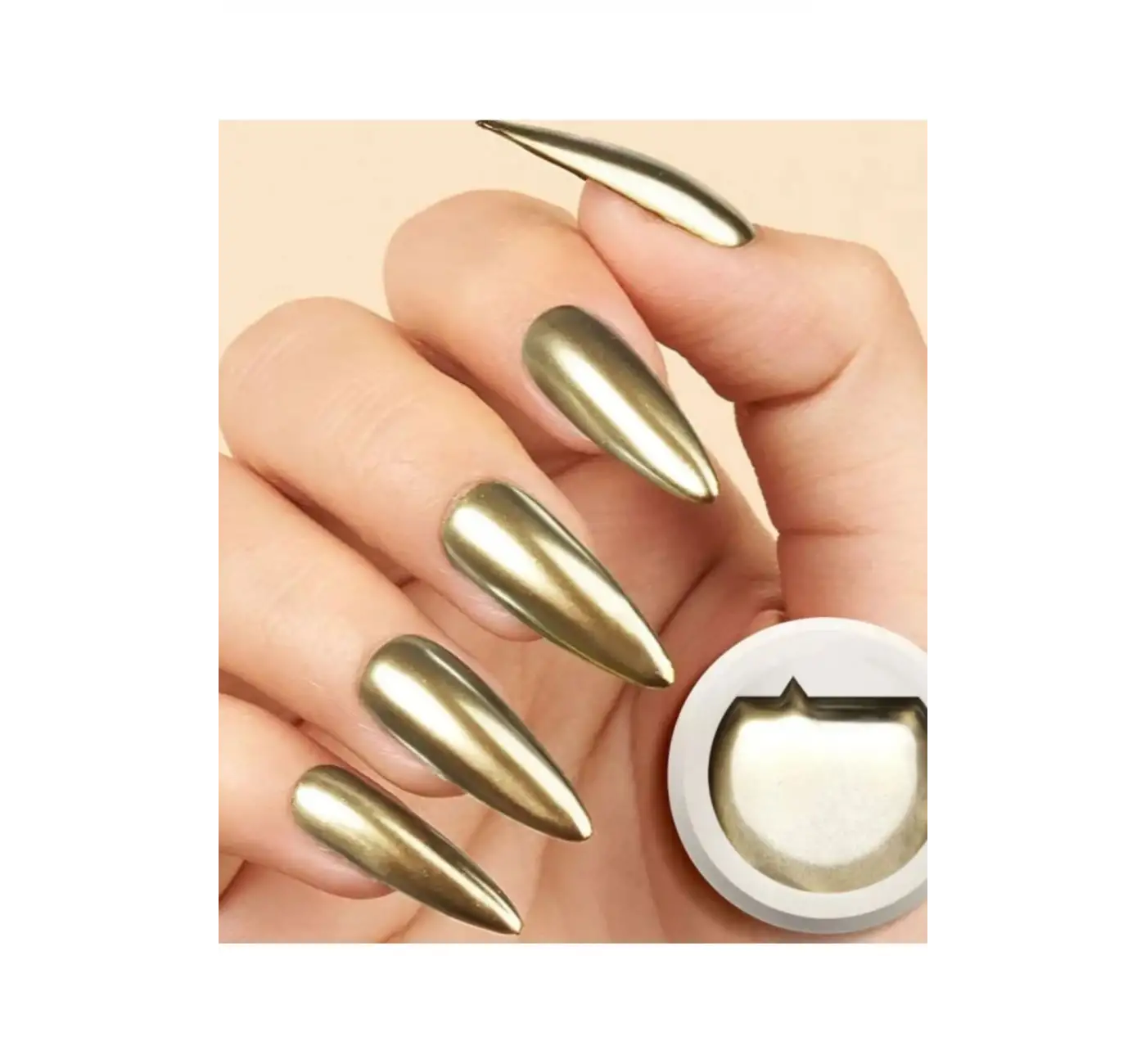 Gold Gel Metalik jel Paint Metalik Gri Nail Art Kalıcı Oje 5g