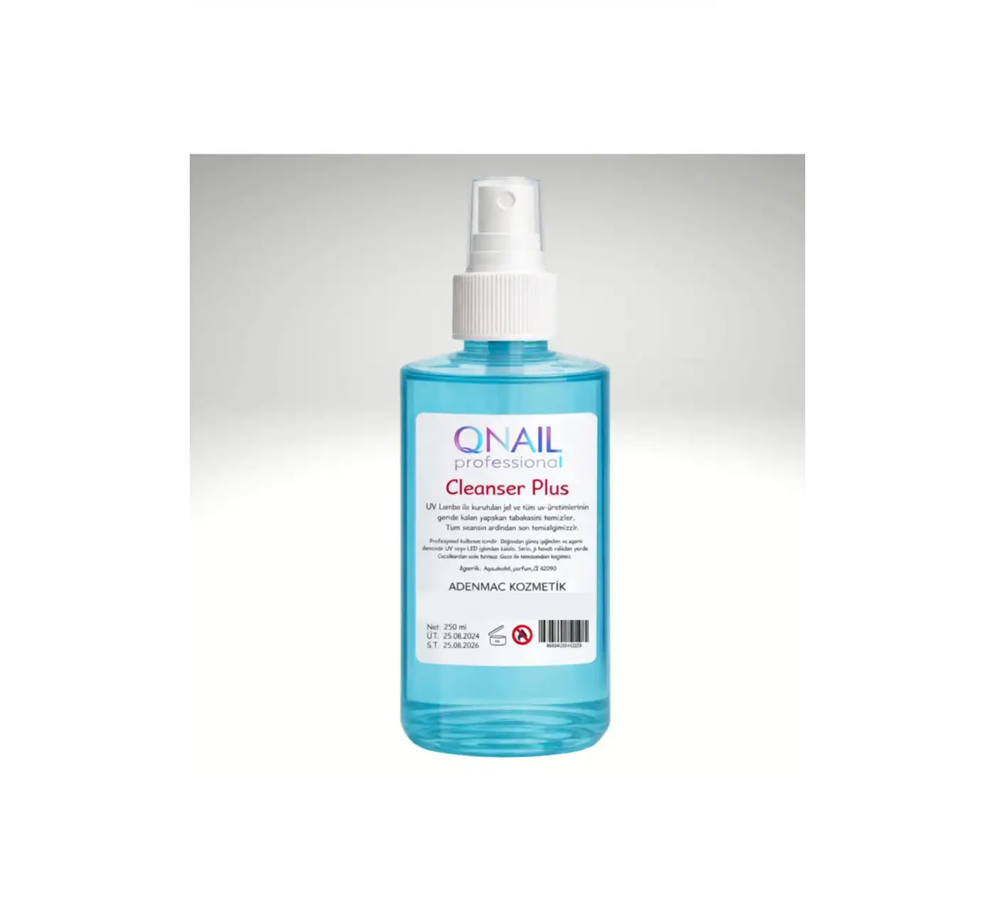 Kalıcı Oje Protez Tırnak Yapışkanlık Temizleme Spreyi Cleanser 250ml