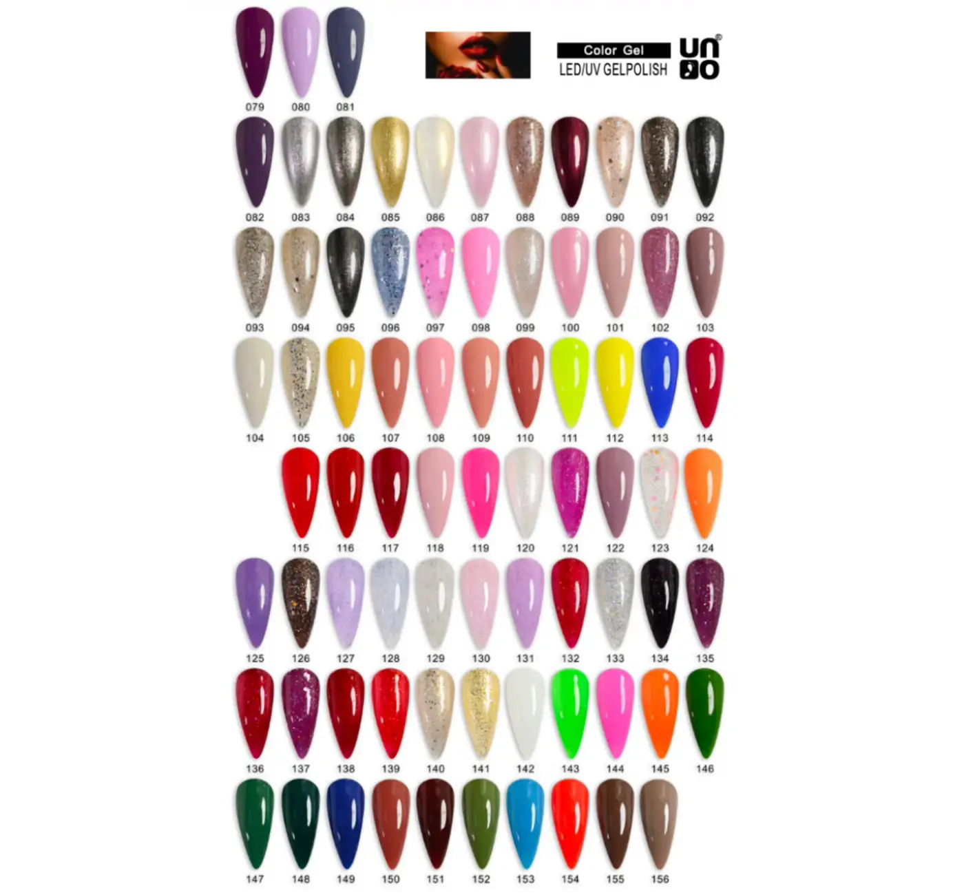 UNO 156Renk Kalıcı Oje Seti Oje Seti Kalıcı Full Set
