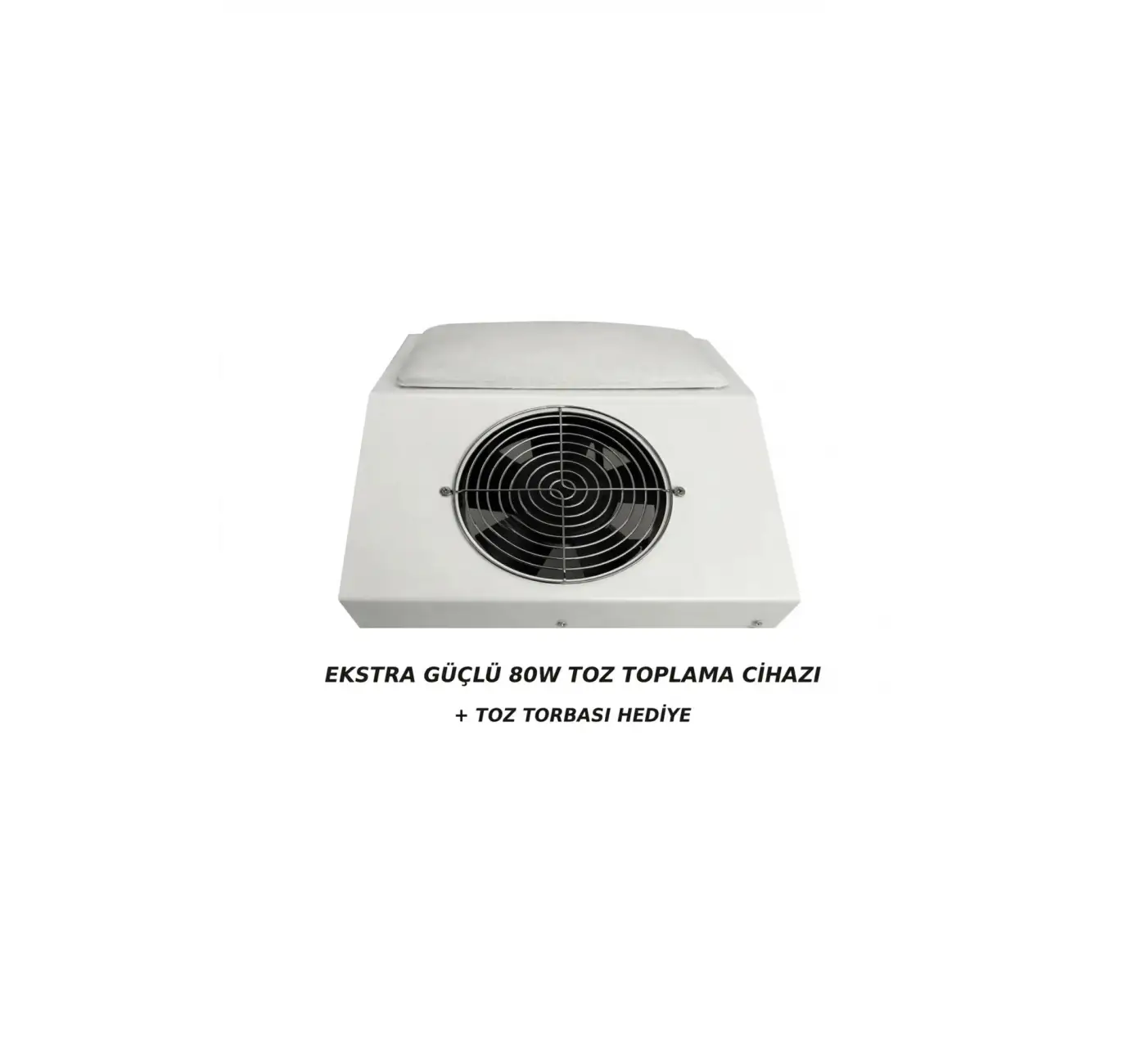 Nail Tırnak Toz Toplama Makinesi Tek Fanlı - Ekstra Güçlü 80W - Protez Tırnak Toz Çekme Makinası