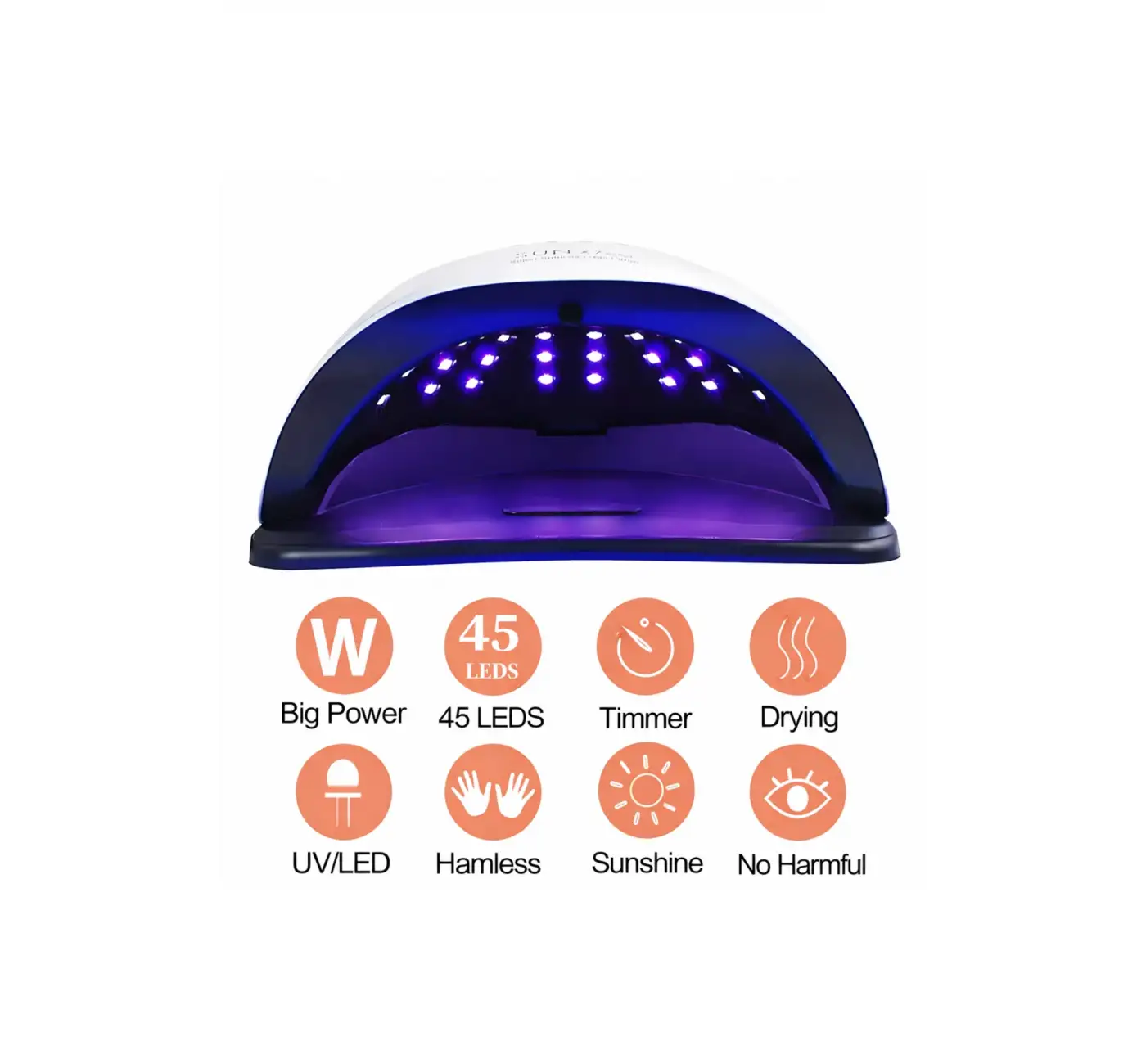 X Max Uv Led Tırnak Kurutucu 220 Watt 45 Led Protez Tırnak Kalıcı Oje Kurutma Makinası