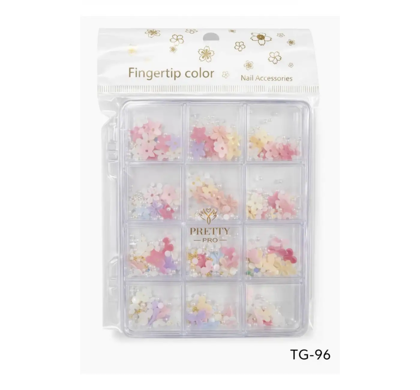 Charm 3D Tırnak Süsleme Protez Tırnak Nail Art Süsleme Karışık Desenli TG-96
