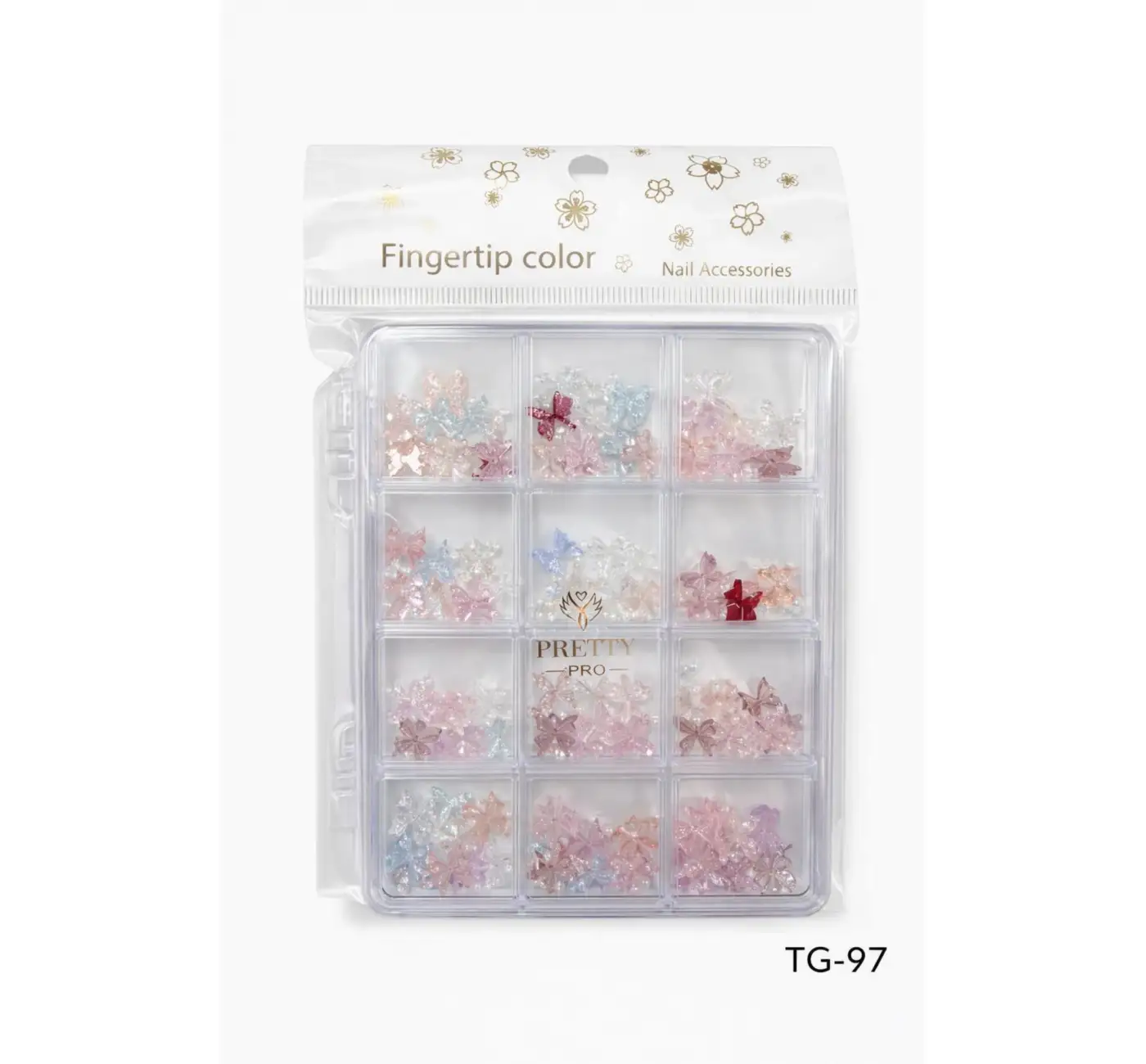 Charm 3D Tırnak Süsleme Protez Tırnak Nail Art Süsleme Karışık Desenli TG-97