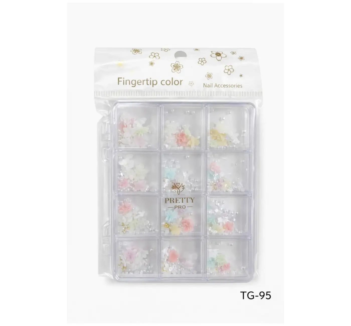 Charm 3D Tırnak Süsleme Protez Tırnak Nail Art Süsleme Karışık Desenli TG-95