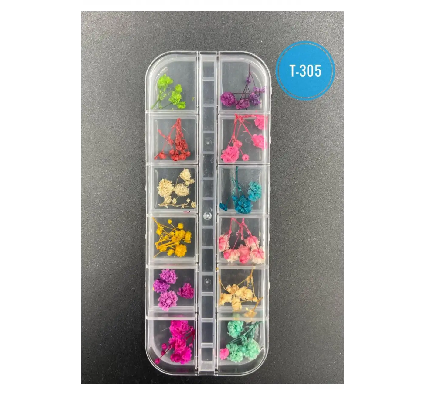 Kurutulmuş Gerçek Çiçek Nail Art Süsleme 3d Kuru Çiçek Model T-305