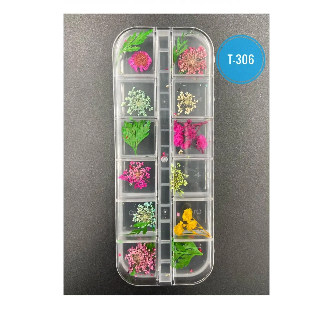 Kurutulmuş Gerçek Çiçek Nail Art Süsleme 3d Kuru Çiçek Model T-306