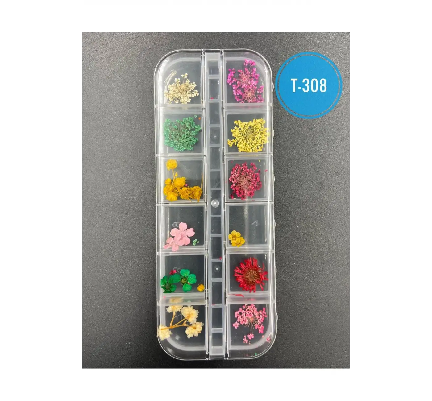 Kurutulmuş Gerçek Çiçek Nail Art Süsleme 3d Kuru Çiçek Model T-308