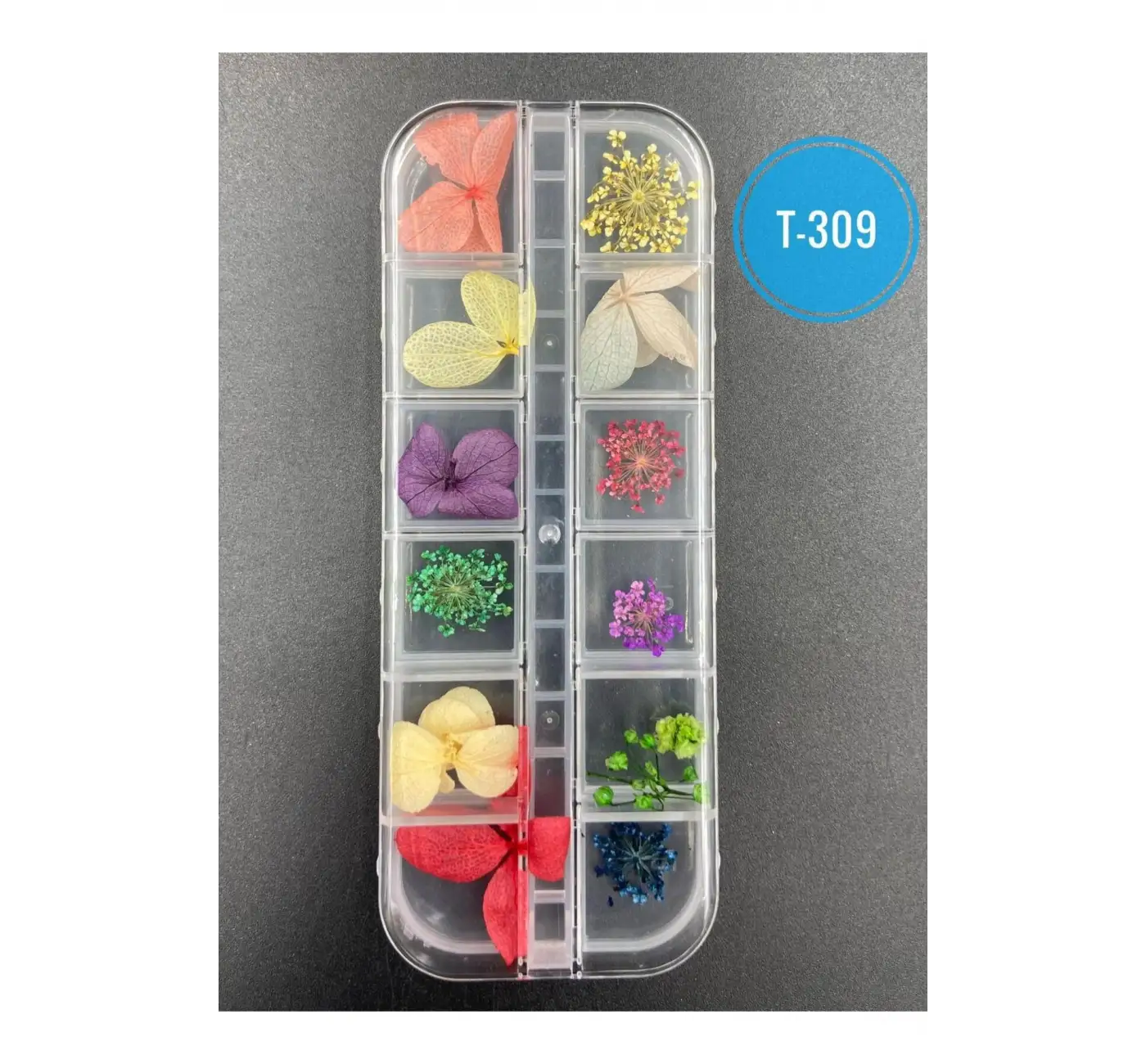 Kurutulmuş Gerçek Çiçek Nail Art Süsleme 3d Kuru Çiçek Model T-309