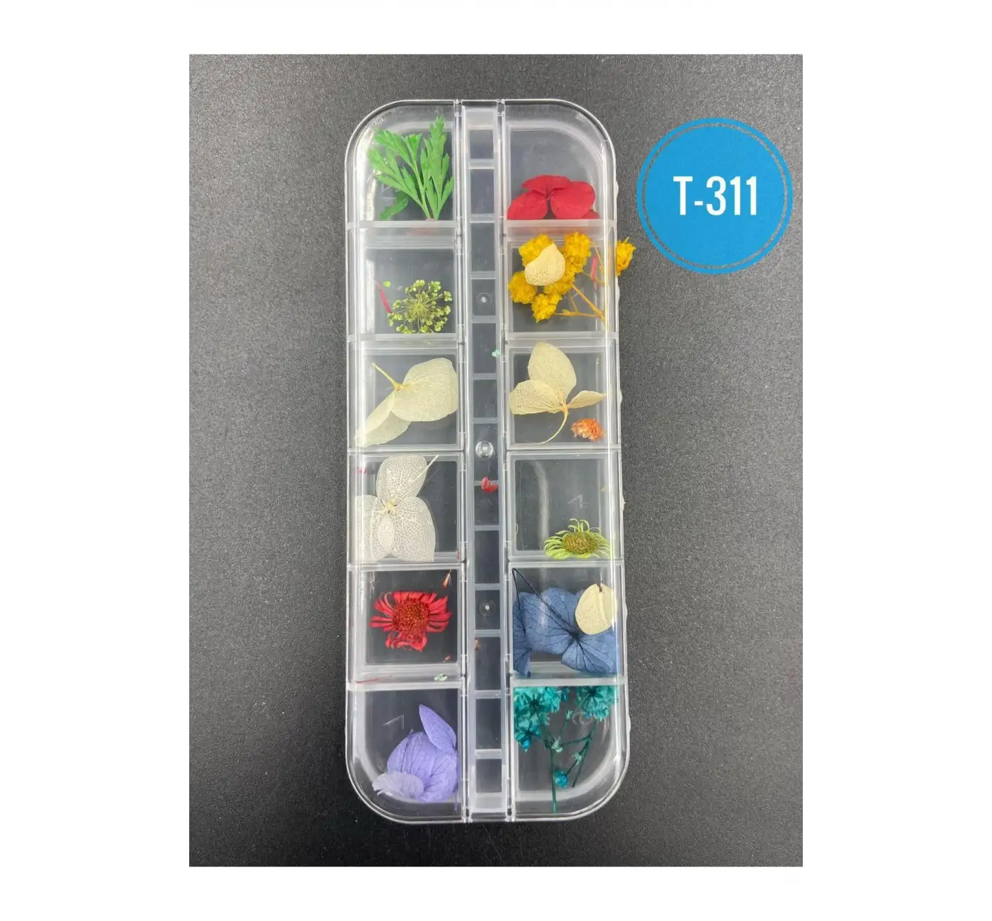 Kurutulmuş Gerçek Çiçek Nail Art Süsleme 3d Kuru Çiçek Model T-311