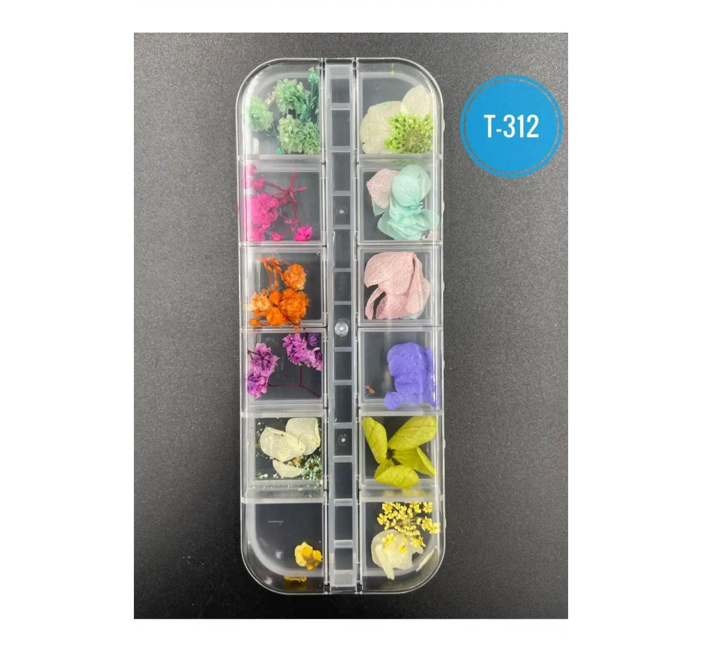 Kurutulmuş Gerçek Çiçek Nail Art Süsleme 3d Kuru Çiçek Model T-312