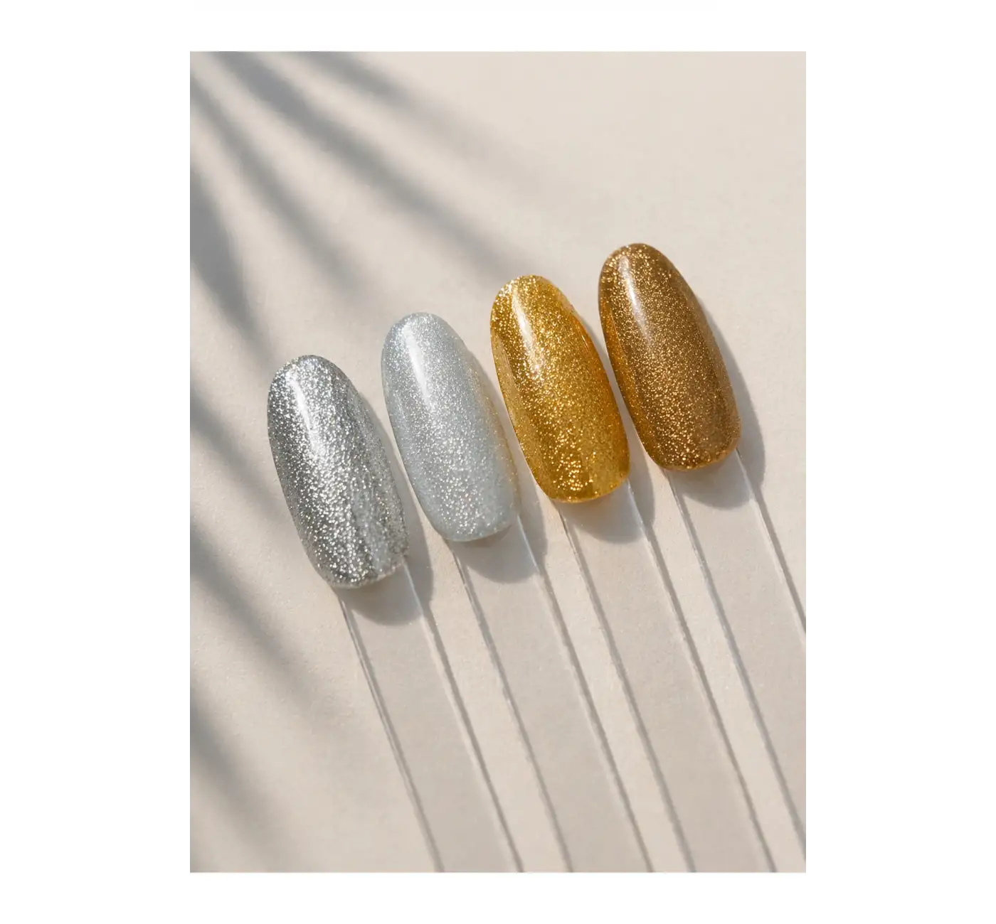 4’lü İnci Tozu Seti Tırnak Krom Efekt Ayna Parlaklığı Nail Art Pigment