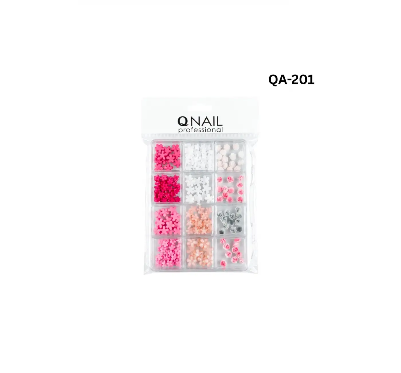 Renkli Tırnak Taşı Seti 12Li Nail Art Süsleme Parlak Kristal Boncuk Seti QA-201