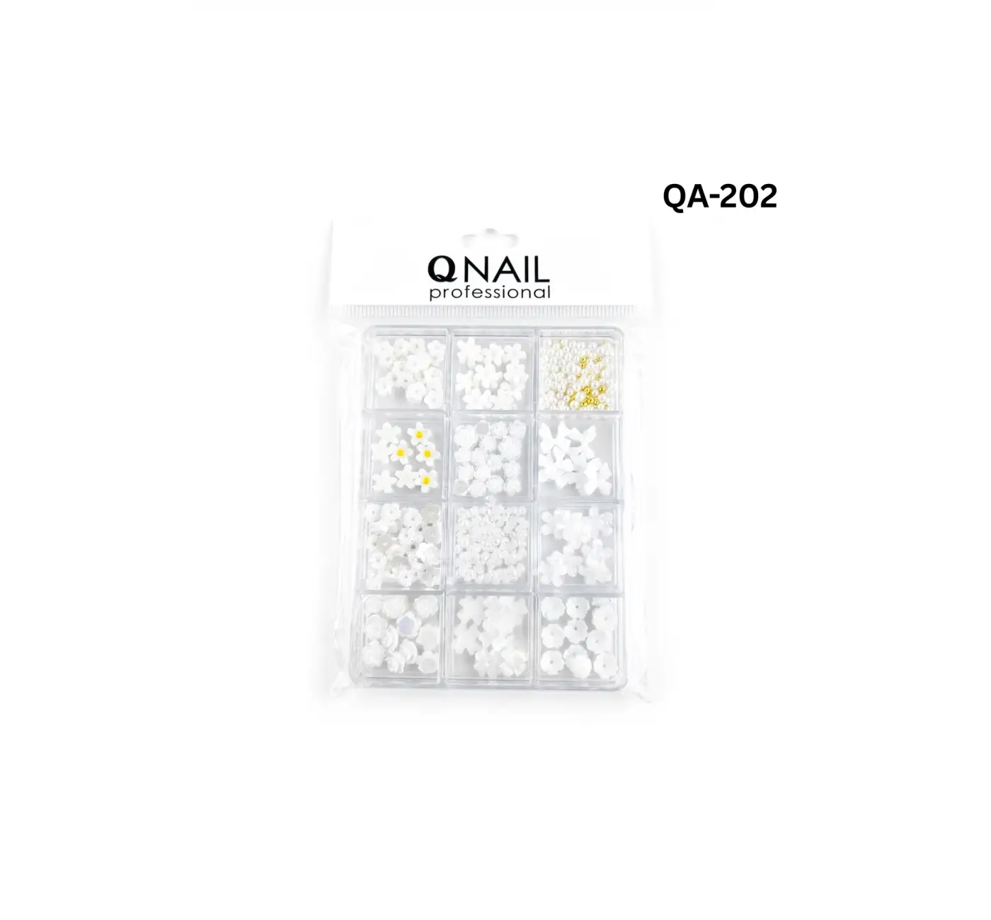 Renkli Tırnak Taşı Seti 12Li Nail Art Süsleme Parlak Kristal Boncuk Seti QA-202