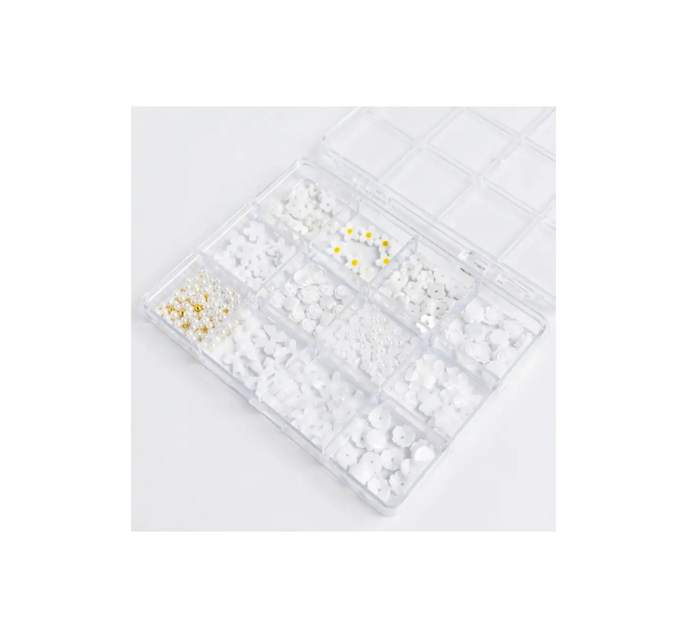 Renkli Tırnak Taşı Seti 12Li Nail Art Süsleme Parlak Kristal Boncuk Seti QA-202