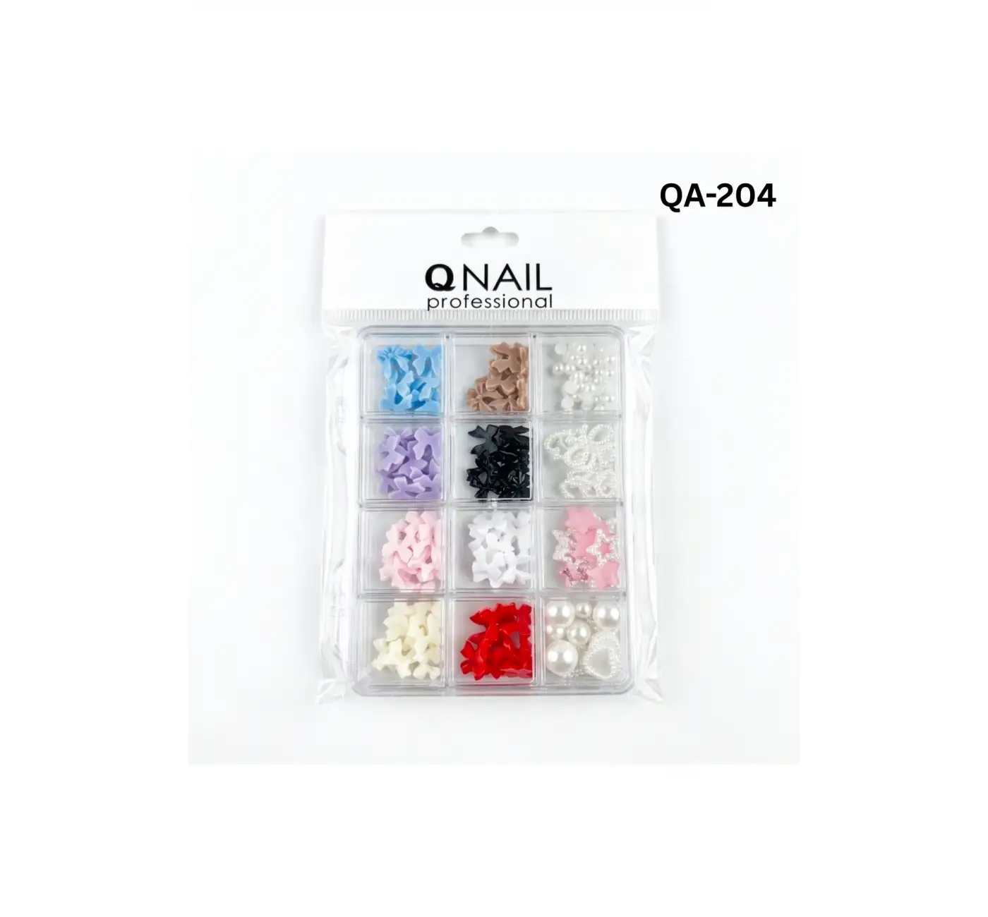 Renkli Tırnak Taşı Seti 12Li Nail Art Süsleme Parlak Kristal Boncuk Seti QA-204