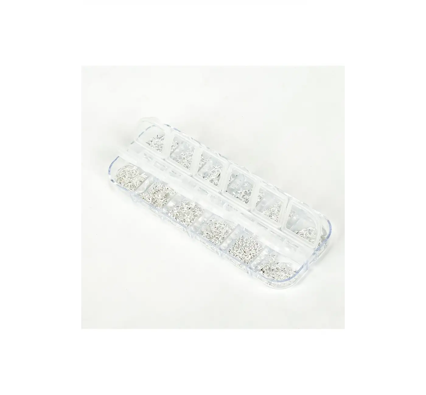 Renkli Tırnak Taşı Seti 12Li Nail Art Süsleme Parlak Kristal Boncuk Seti QA-102
