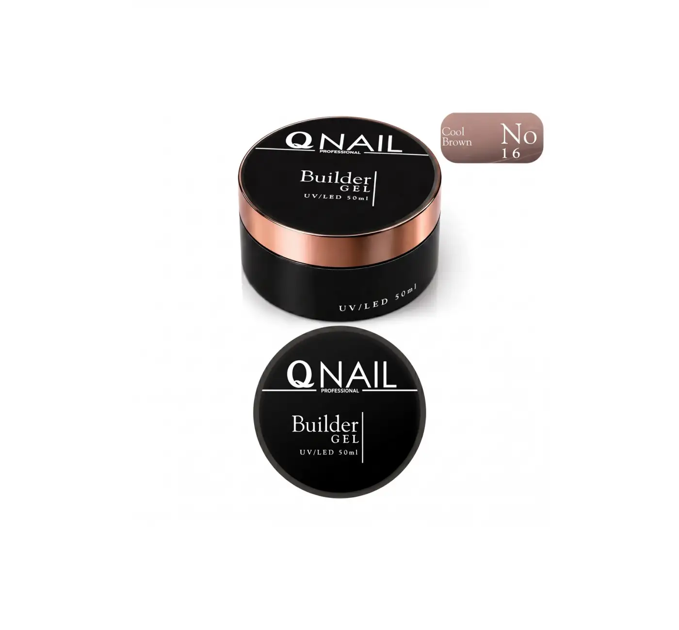 Builder Gel 50 ml Protez Tırnak Jeli UV LED Uzatma Güçlendirme Profesyonel Jel NO:16