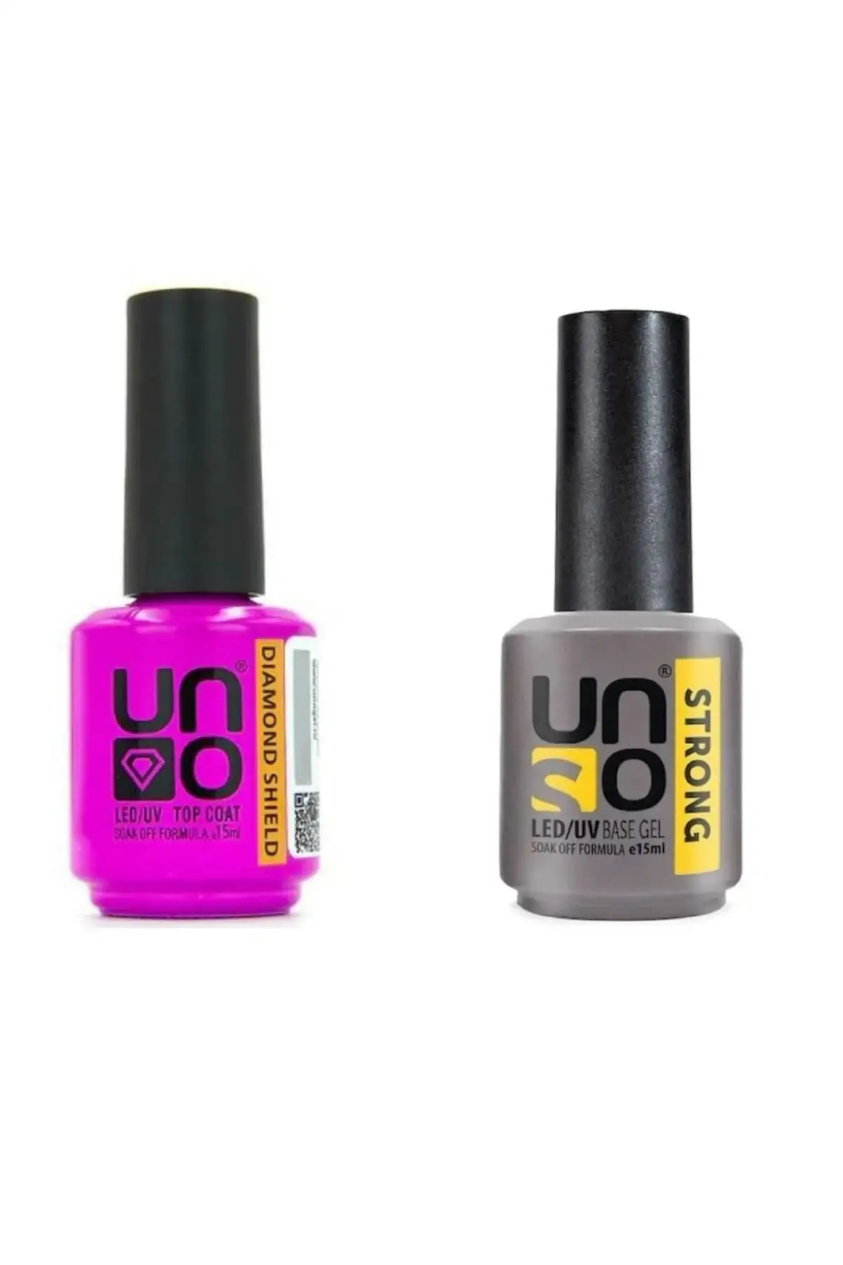 Uno Dıamond Shıeld Top Coat 15 Ml+Uno Strong Base Coat 15 ml 2li SET
