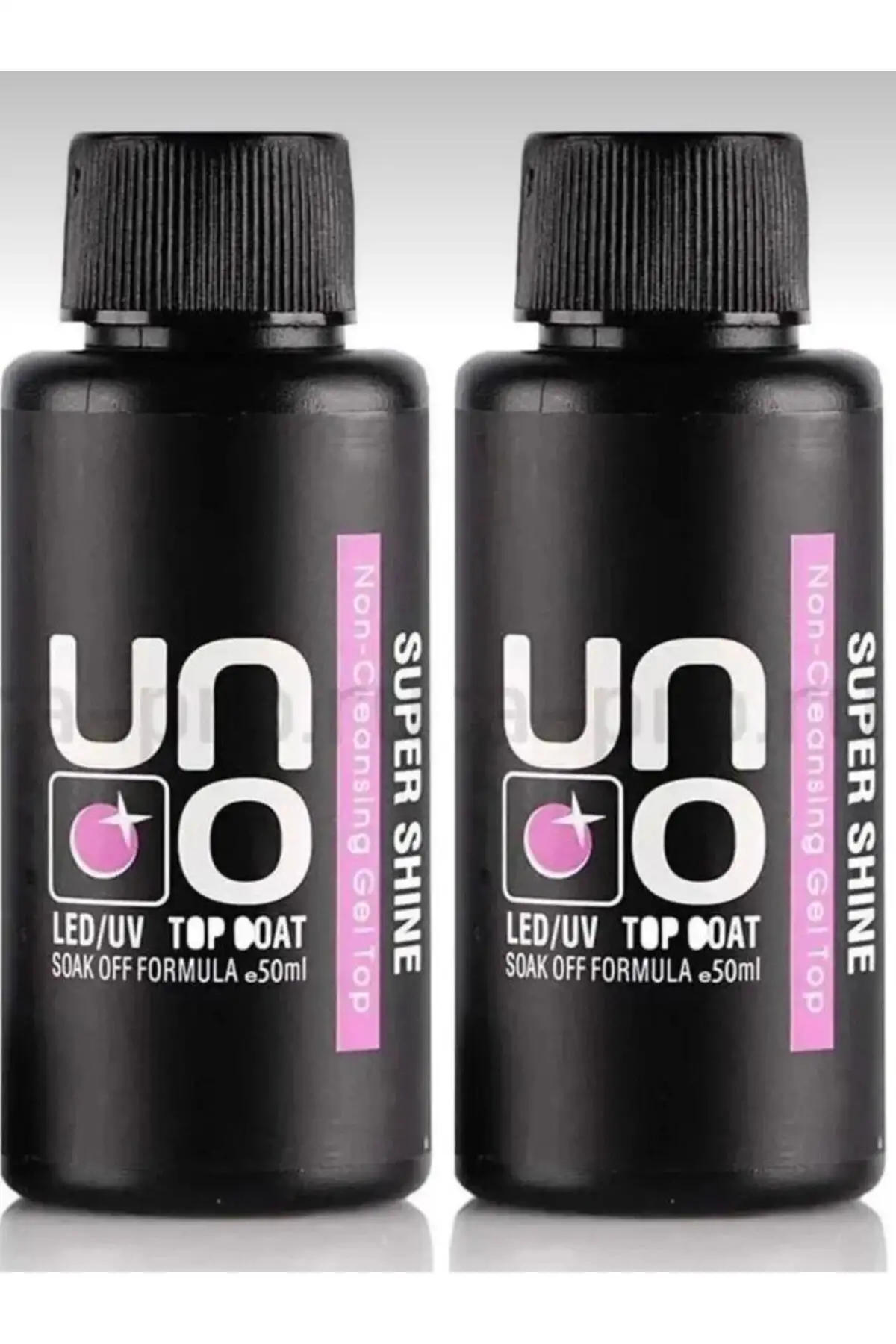Uno Supershine Top Coat 50 ml Silinmeyen Top Coat 2Li Set