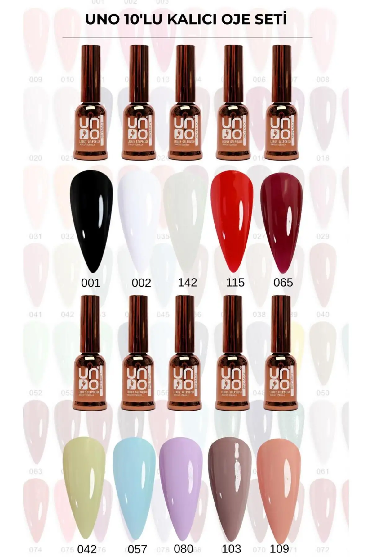 UNO KALICI OJE 10LU SET