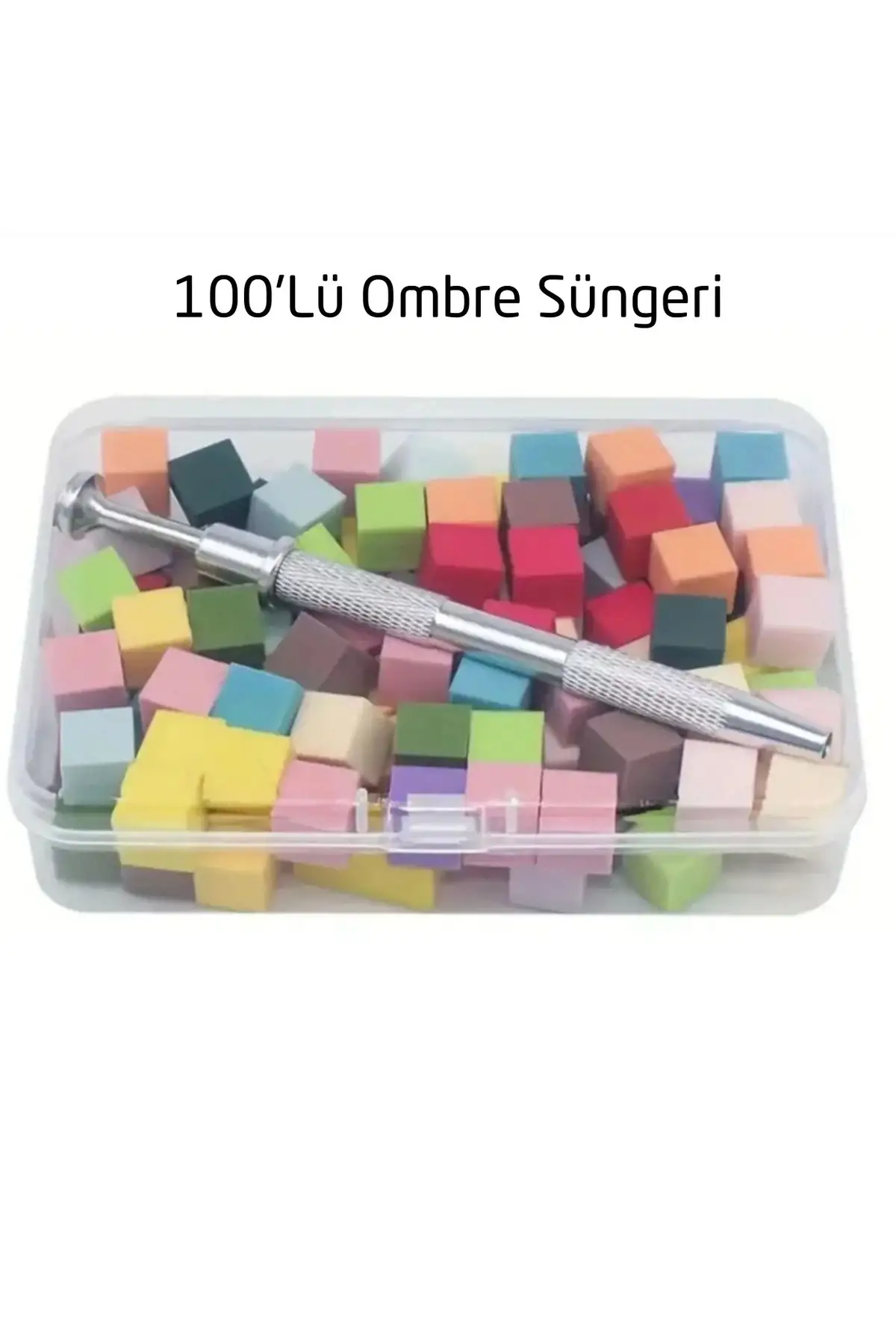 Nail Art Ombre Sünger ve Tutucu Kalem Seti