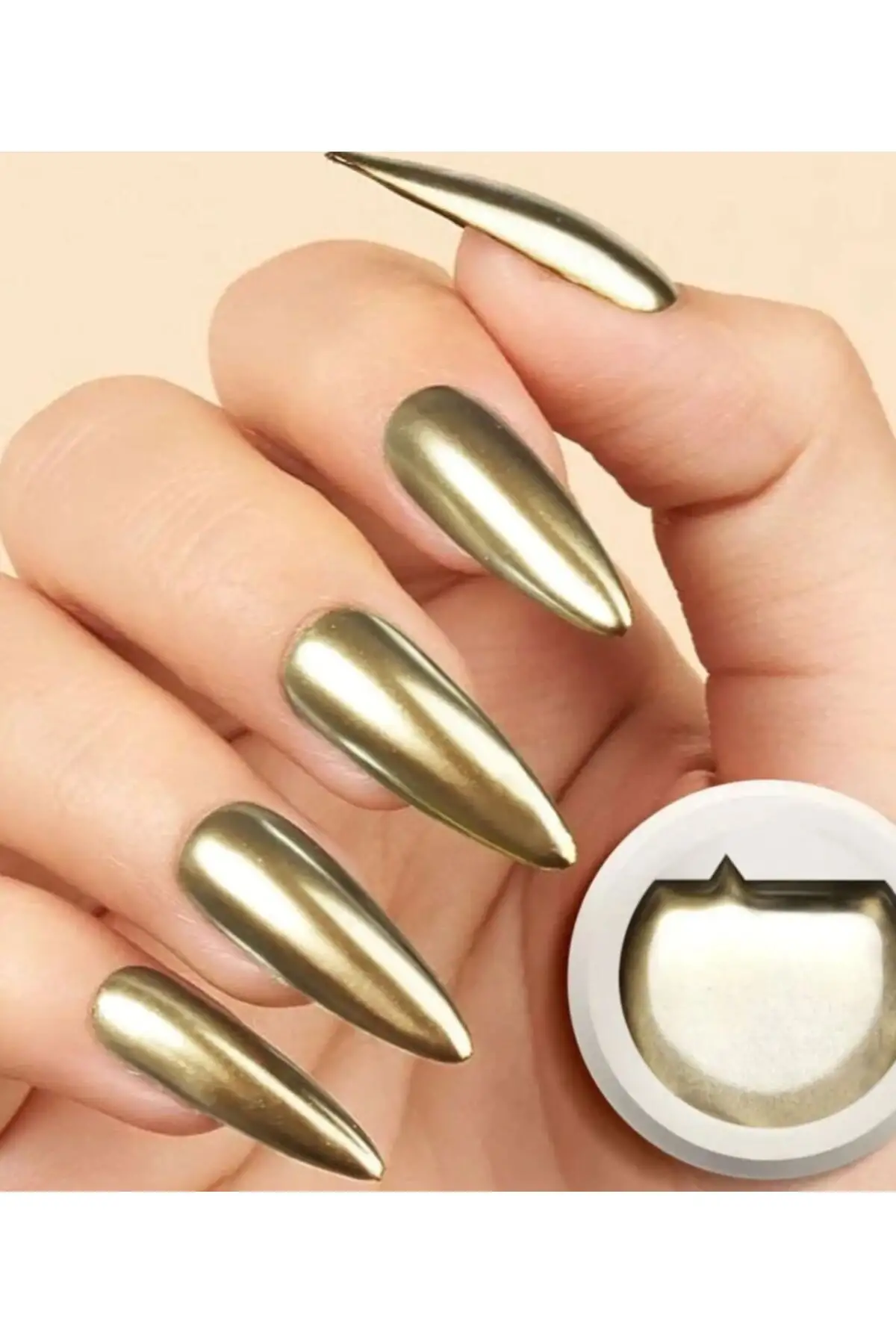 Gold Gel Metalik jel Paint Metalik Gri Nail Art Kalıcı Oje 5g