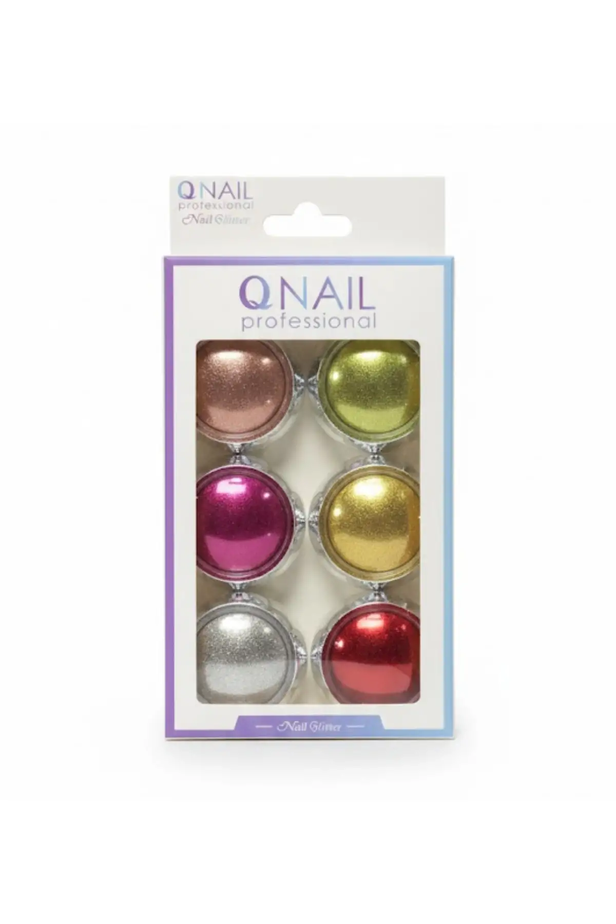 6lı Inci Tırnak Tozu Seti – Tırnak Süsü, Nail Art Dekor, Parıltılı Toz Seti