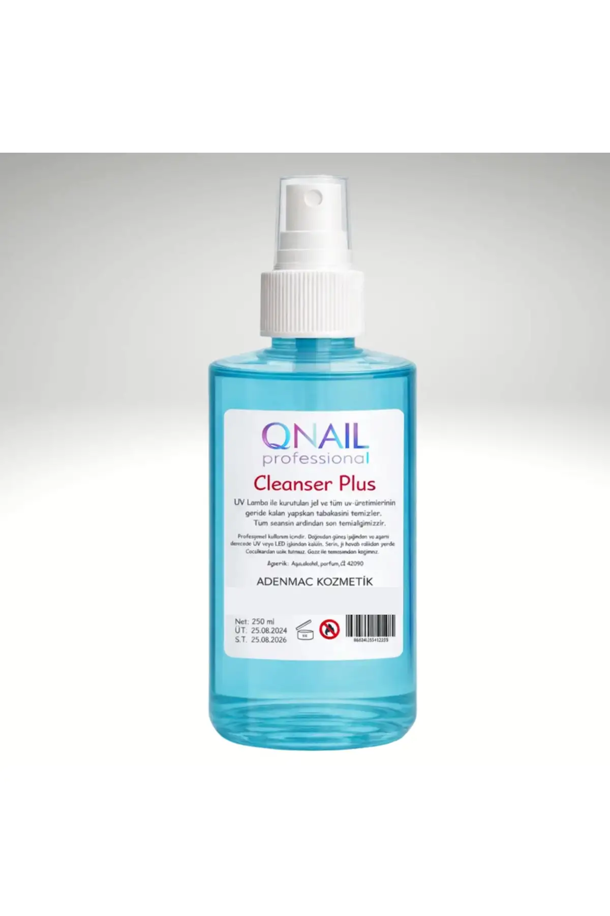 Kalıcı Oje Protez Tırnak Yapışkanlık Temizleme Spreyi Cleanser 250ml
