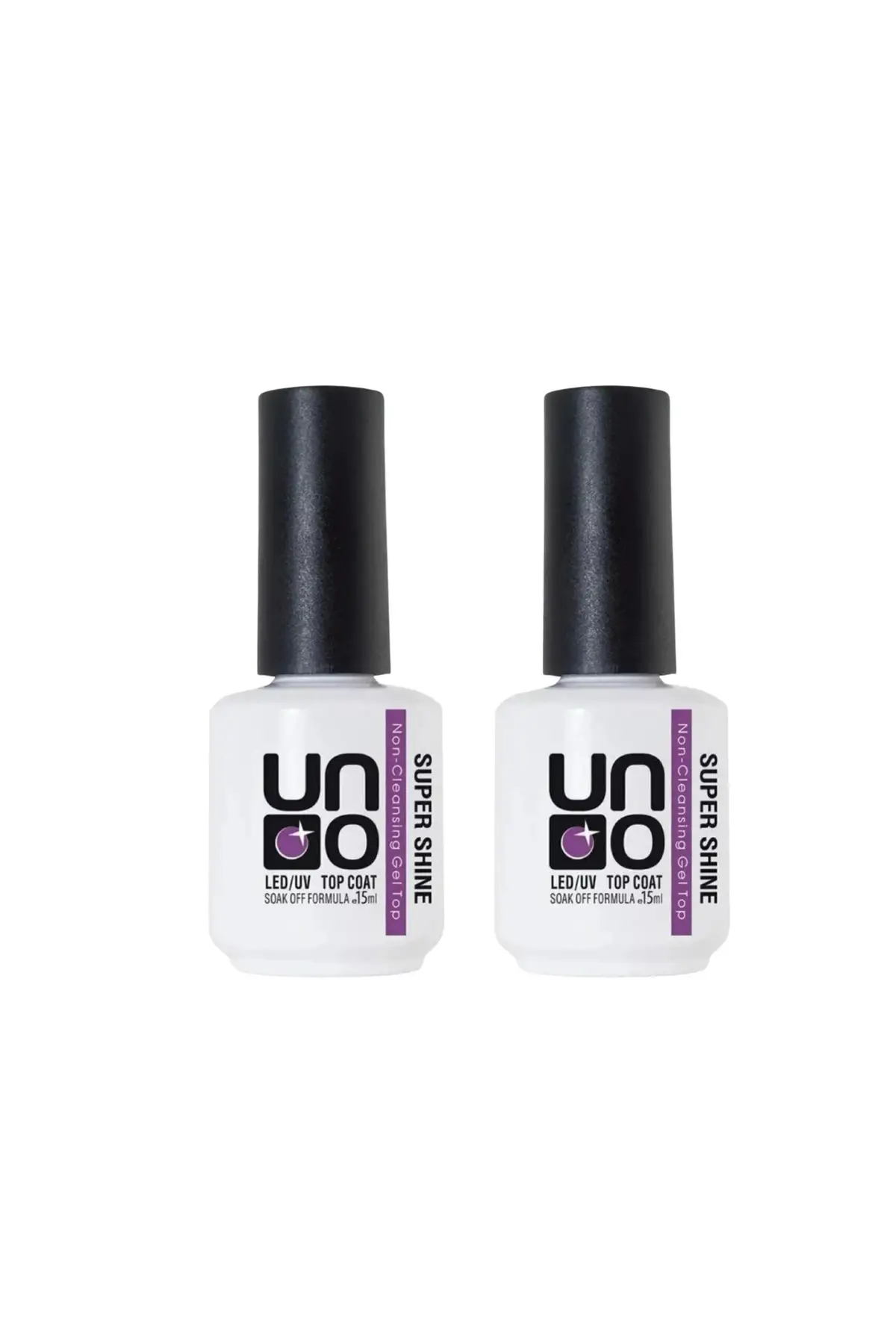 2Lİ Uno Top Coat 15 ml Super Shine