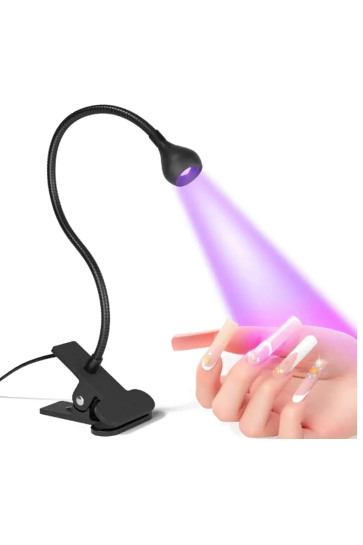 Masaya Sabitlemeli Uv Led Kurutucu Akrobat Lamba Siyah