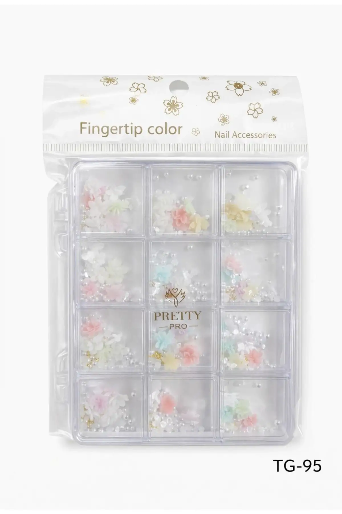 Charm 3D Tırnak Süsleme Protez Tırnak Nail Art Süsleme Karışık Desenli TG-95