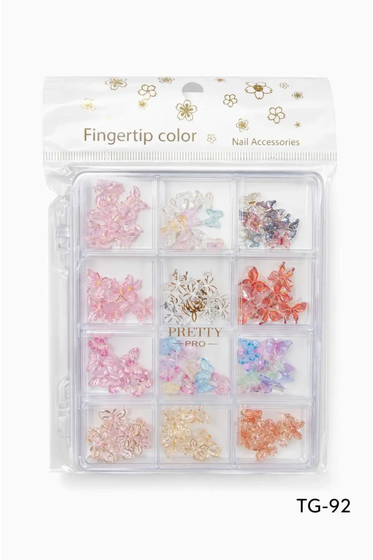 Charm 3D Tırnak Süsleme Protez Tırnak Nail Art Süsleme Karışık Desenli TG-92