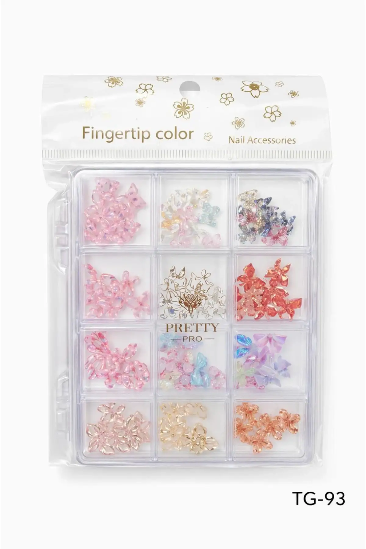 Charm 3D Tırnak Süsleme Protez Tırnak Nail Art Süsleme Karışık Desenli TG-93