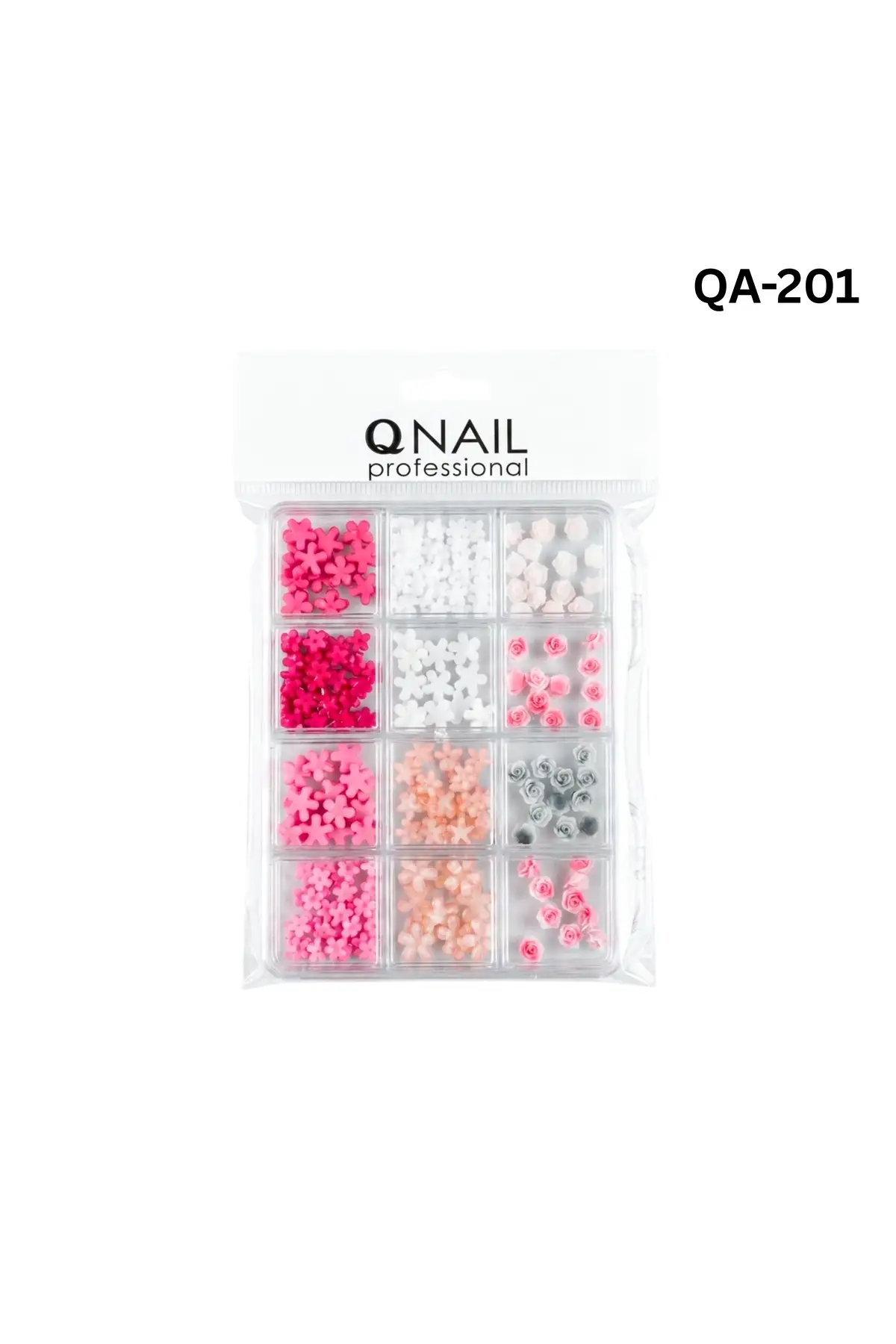 Renkli Tırnak Taşı Seti 12Li Nail Art Süsleme Parlak Kristal Boncuk Seti QA-201