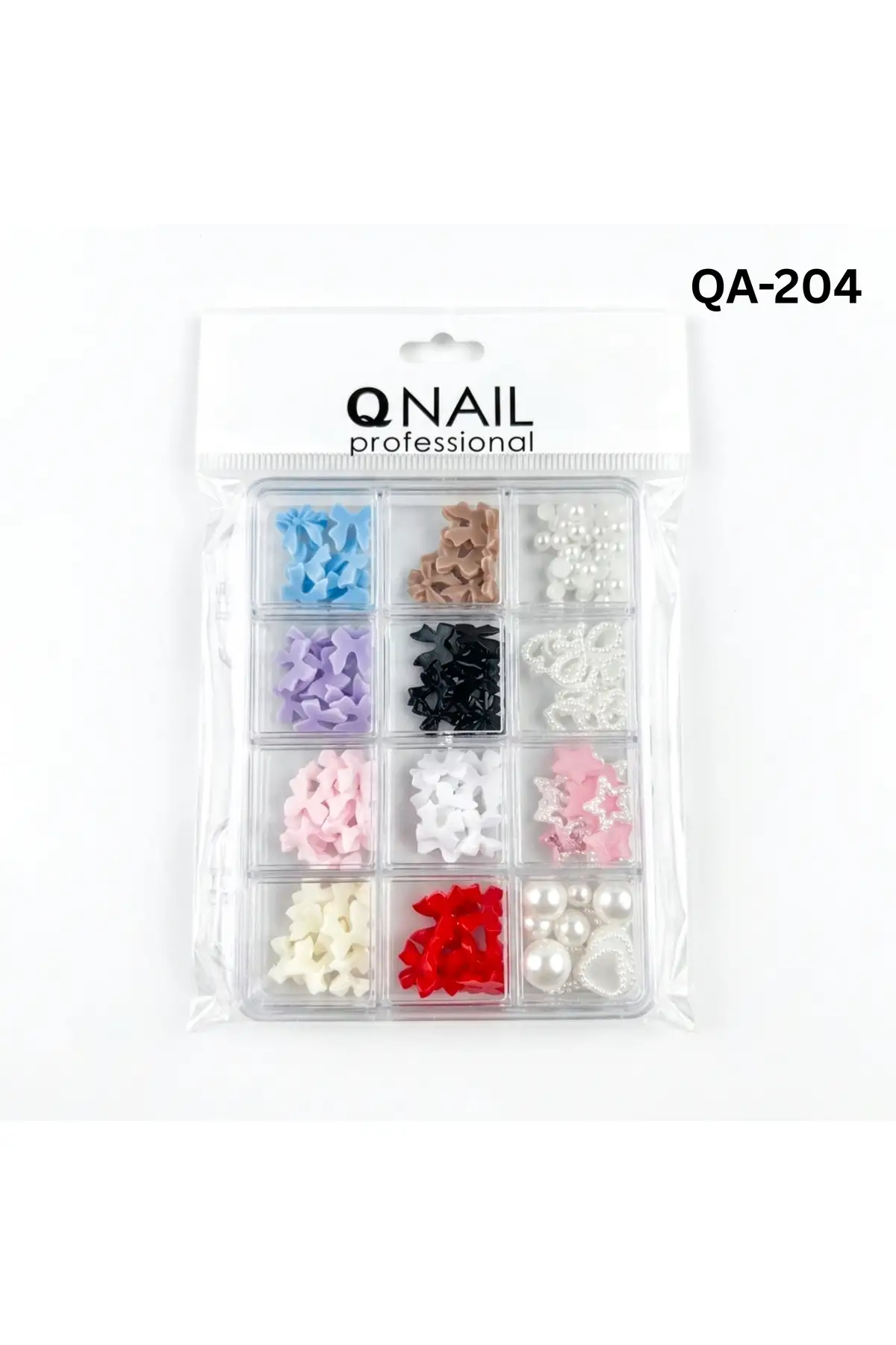 Renkli Tırnak Taşı Seti 12Li Nail Art Süsleme Parlak Kristal Boncuk Seti QA-204