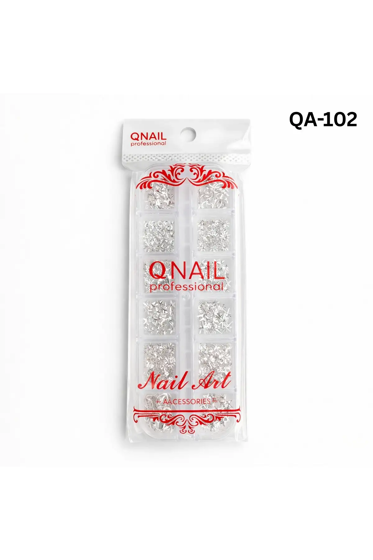 Renkli Tırnak Taşı Seti 12Li Nail Art Süsleme Parlak Kristal Boncuk Seti QA-102
