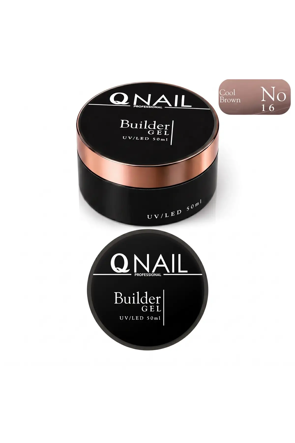 Builder Gel 50 ml Protez Tırnak Jeli UV LED Uzatma Güçlendirme Profesyonel Jel NO:16
