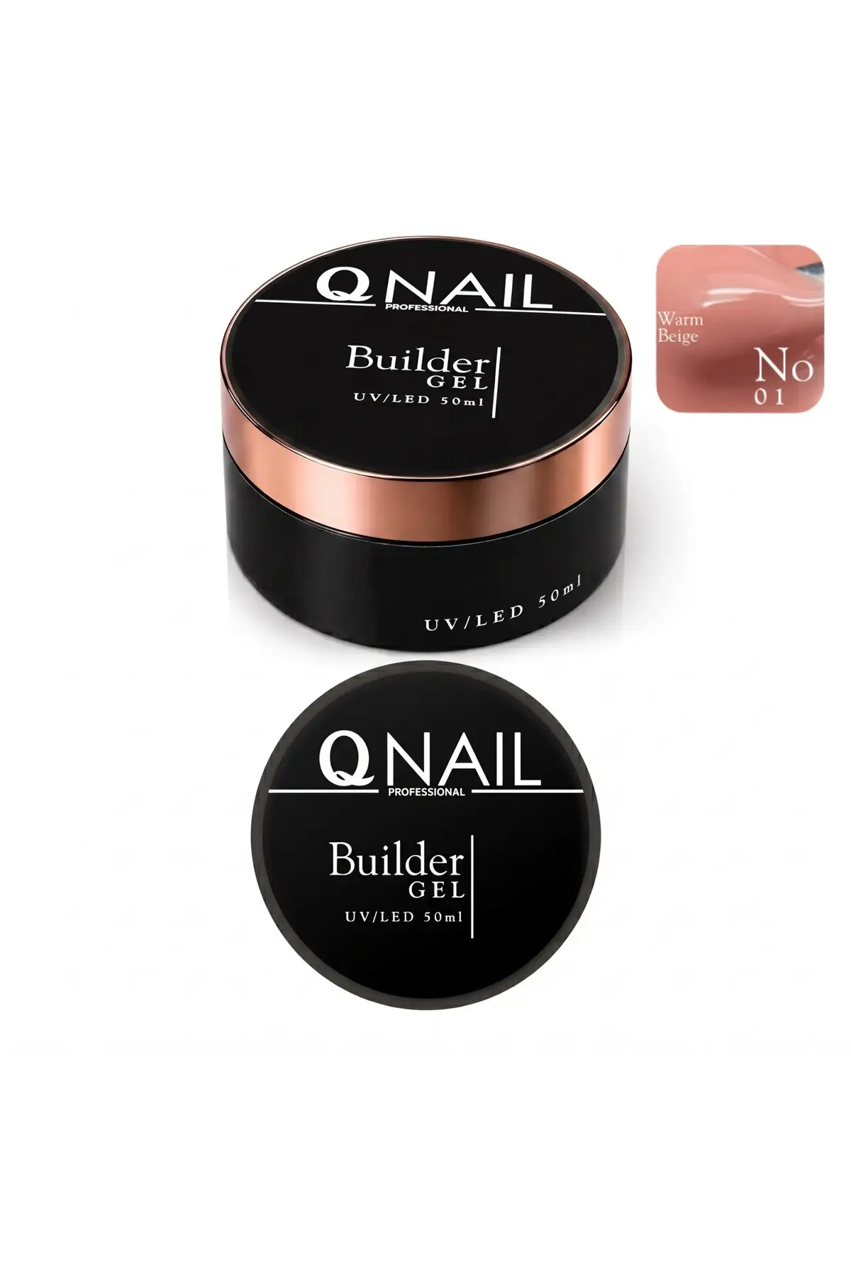 Builder Gel 50 ml Protez Tırnak Jeli UV LED Uzatma Güçlendirme Profesyonel Jel NO:01