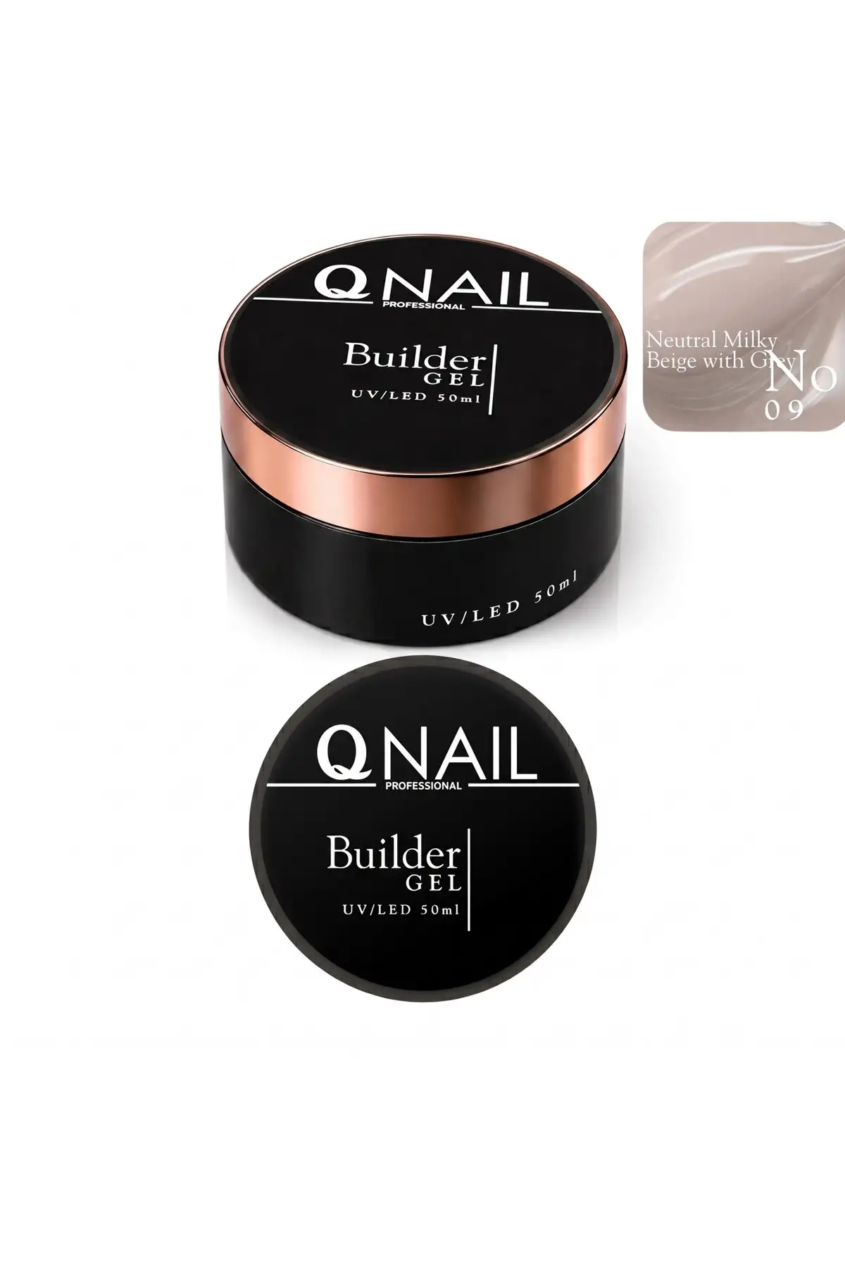 Builder Gel 50 ml Protez Tırnak Jeli UV LED Uzatma Güçlendirme Profesyonel Jel NO:09